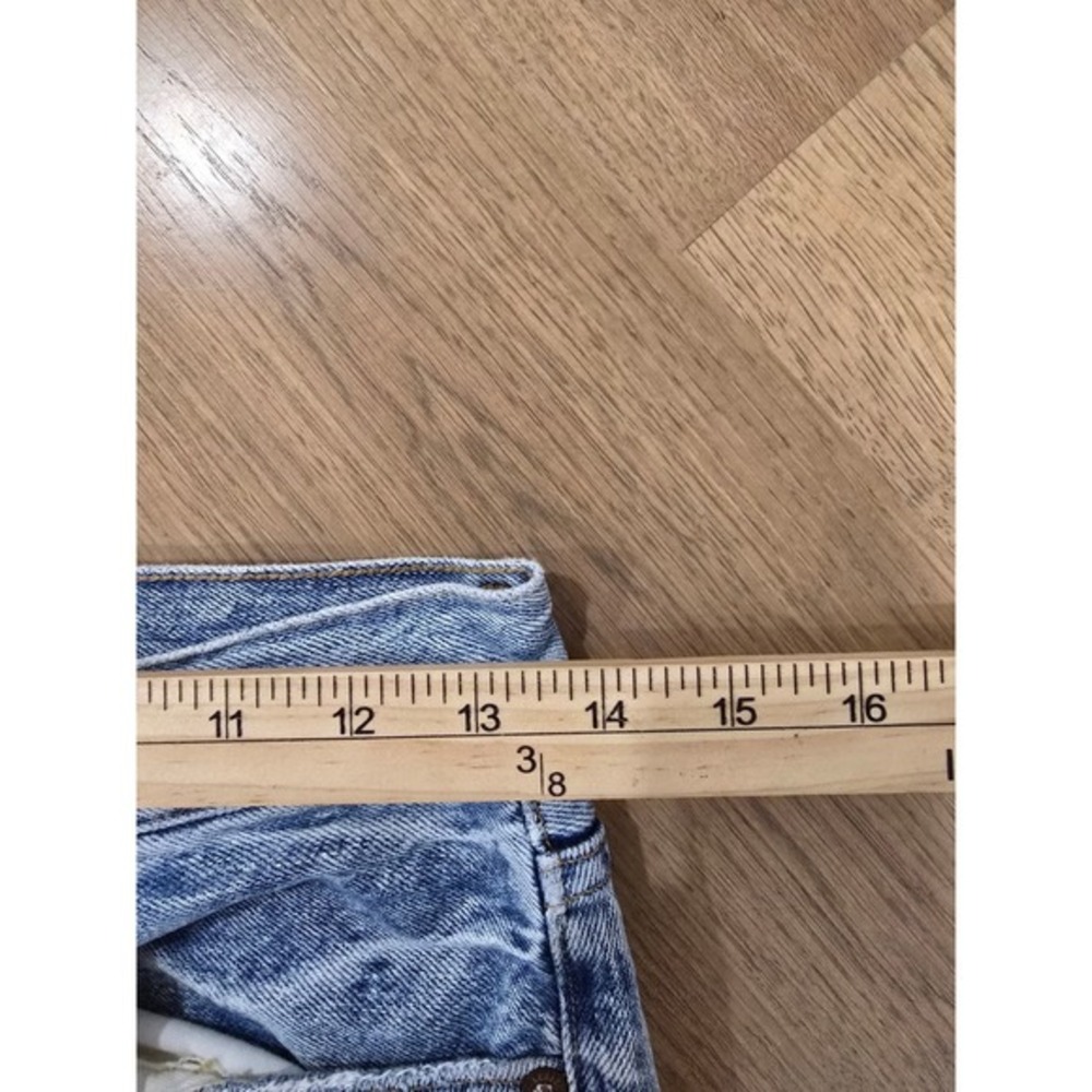 AGOLDE Riley Crop Light Wash‎ Distressed Straight Leg Jeans Women's Size 24 - Picture 8 of 9